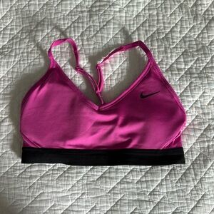 Nike Fuchsia and Black Sports Bra
